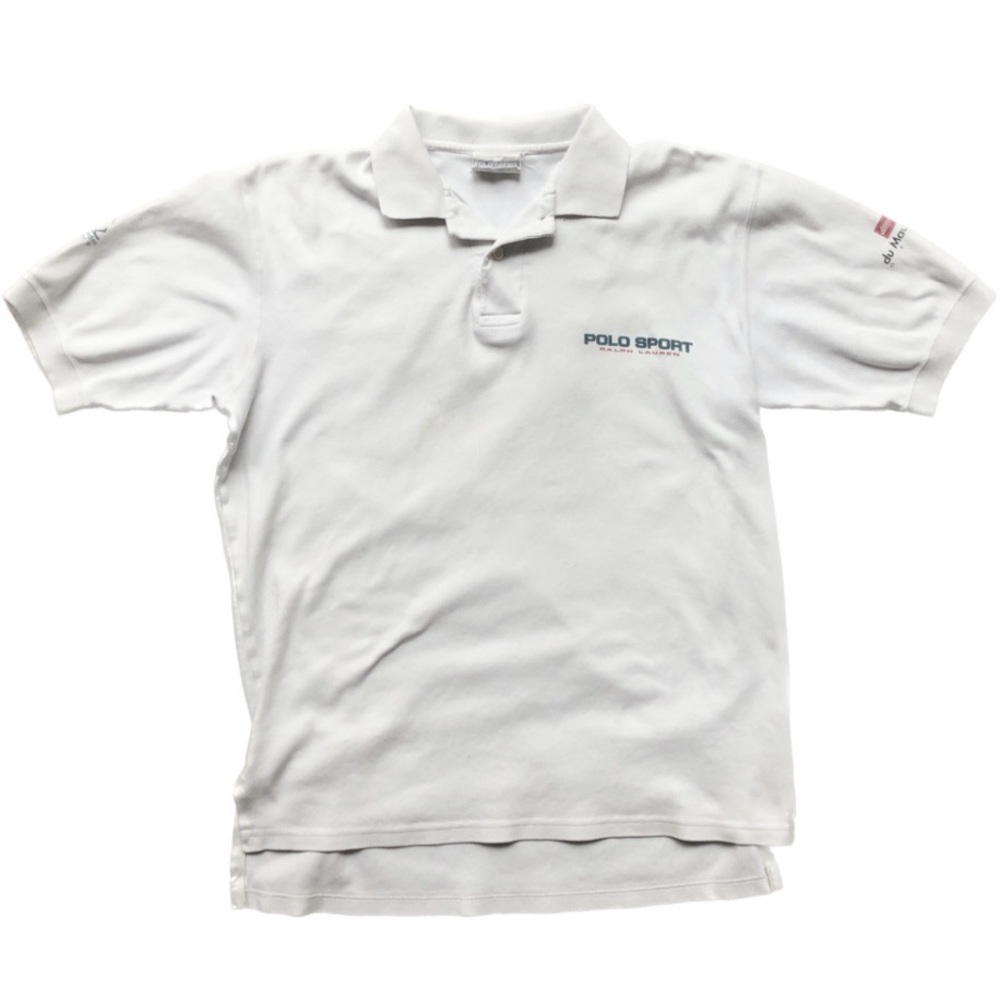 White Vintage Polo Sport 90’s Tee